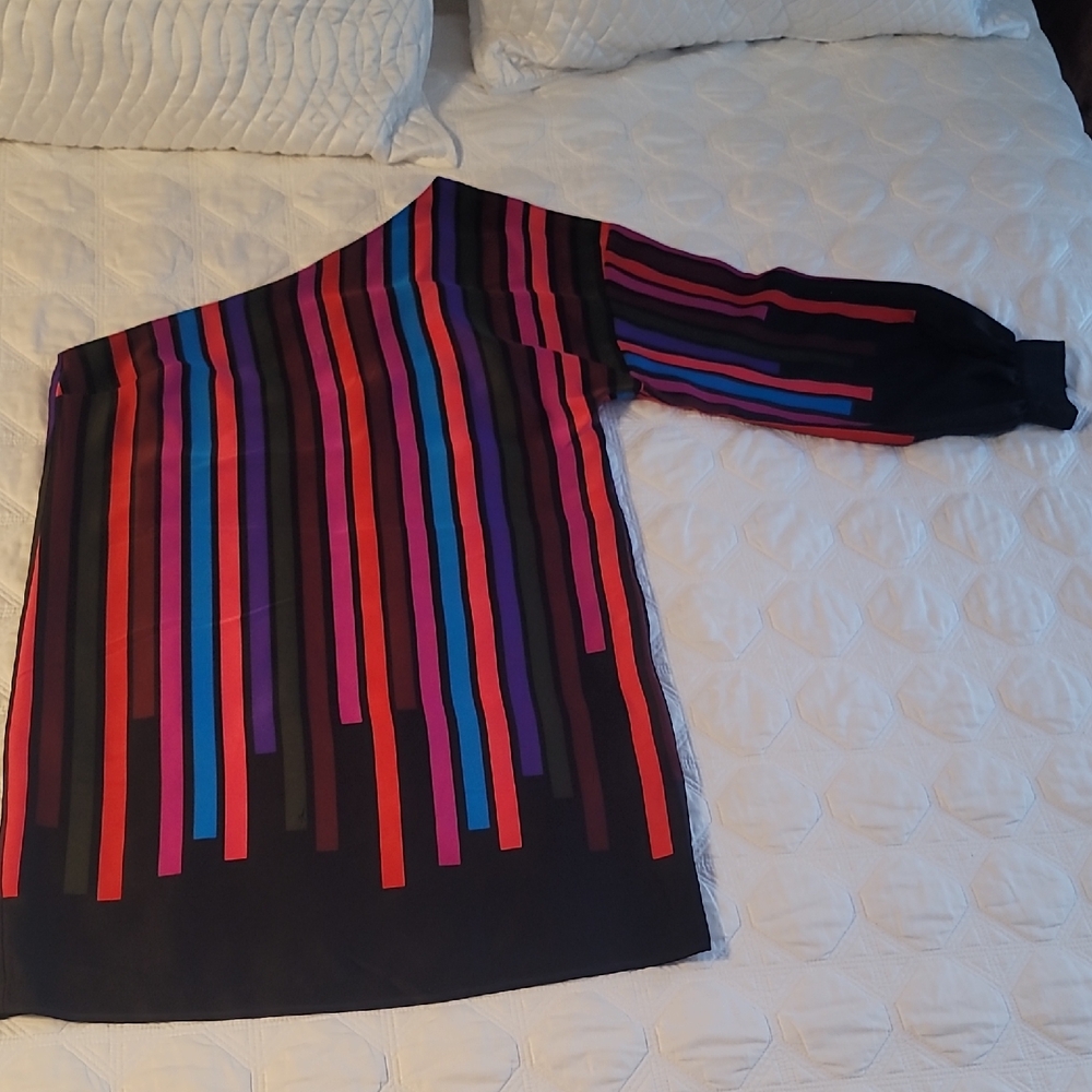 Trina Turk Vibrant One Shoulder Dress